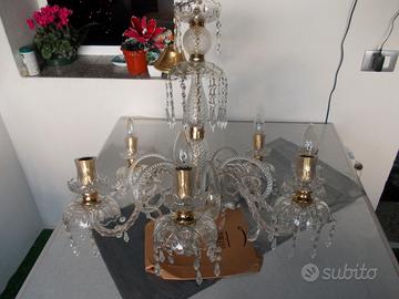 LAMPADAIO ORO E TRASPARENTE VINTAGE