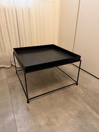 Tavolino in metallo nero 60x60