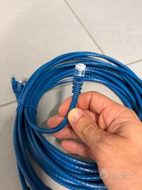 5 cavi ethernet rg45 cat 6 u/utp 2 mt