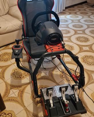 Simulatore guida Oplite GT3 SF + Thrustmaster 