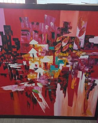 Grande quadro astratto 115x115 originale