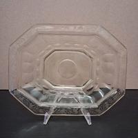 Vassoietto in vetro inciso