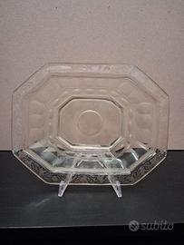 Vassoietto in vetro inciso