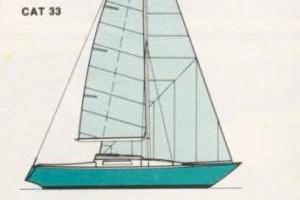 barca a vela cat 33 pronta alla boa 