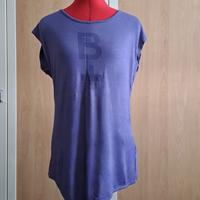 Kappa t-shirt sportiva viola con stampa