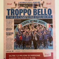 Gazzetta Vittoria Europei 2021 “Troppo bello”