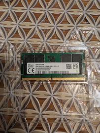 1x32gb sk Hynix sodimm DDR5 5600 originale HP