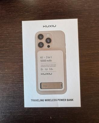 KUXIU K1 Power Bank MagSafe 3 in 1 a Ricarica 15W