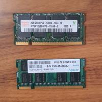 Memoria RAM 3GB (2+1) SOD PC2-5300 per notebook