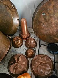 set pentole in Rame