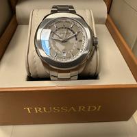 Orologio Trussardi  T01 GMT marrone 44 mm