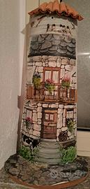 Tegola in cotto decorativa
