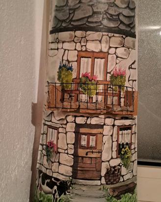 Tegola in cotto decorativa