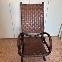 Sedia vintage sdraio pieghevole