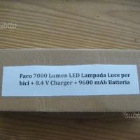 Faro 7000 lumen mtb fanale bici luce led