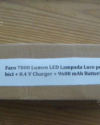 Faro 7000 lumen mtb fanale bici luce led