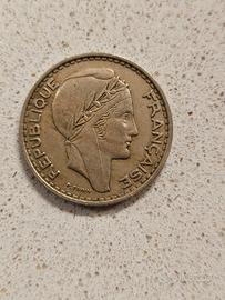 100 Franchi Algeria 1950 rara moneta coloniale
