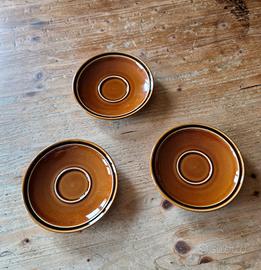 Trio piattini ceramica vintage 