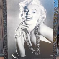 stampa su legno Marilyn Monroe con cornice