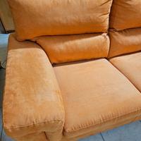 Divano poltronesofà 3 Posti Sfoderabile Arancio