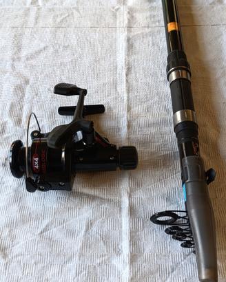 Canna da pesca bolentino + mulinello Geologic 4x4