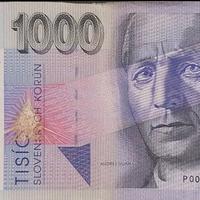 banconota 1.000 korun Slovacchia 