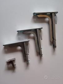 MENSOLINE VINTAGE ANNI 70 IN LAMIERA STAMPATA