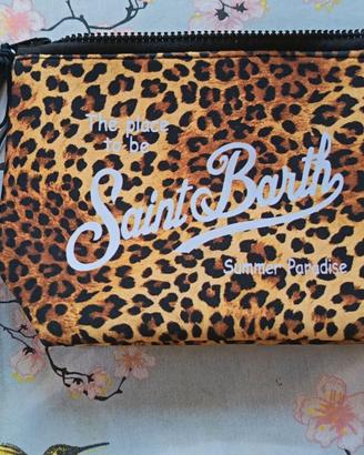 Pochette saint barth leopardata