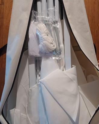 Gazebo 3x3 bianco