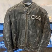 Giacca moto in pelle