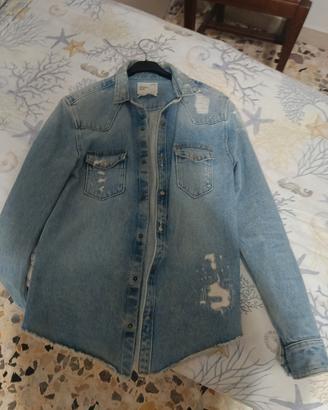 camicia jeans zara