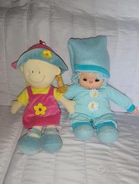 Set 2 Bambole Notte Peluche