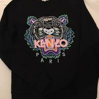 Felpa Tiger Kenzo Paris nera ricamata taglia XS