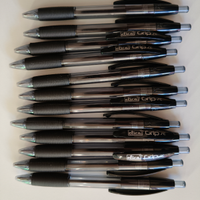 Penna a sfera a scatto colore nero ELICA PUMA GRIP