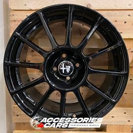 Set cerchi in lega 17 ALFA ROMEO MITO Nero Lucido