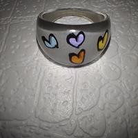 anello grigio di plastica 