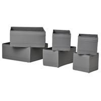 Set 6 Scatole Skubb Ikea Grigio