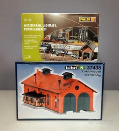 Scala N 1:160 - Set deposito locomotive a 2 binari