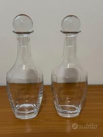 Coppia di Decanter Moderni in Vetro Trasparente