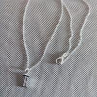 Collana argento con lettera I
