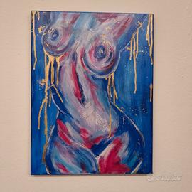 quadro  nudo di donna