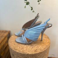 Elegante sandalo ARMANI azzurro polvere taglia 38