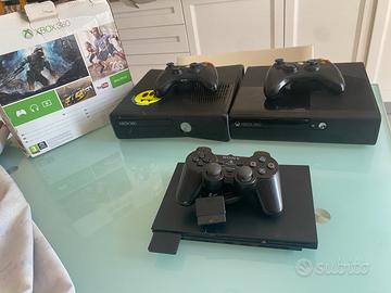 2 xbox 360 e una ps2 slim