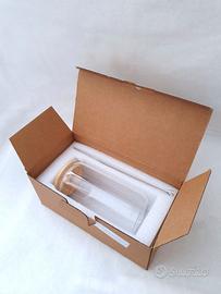 Tazza/Barattolo di vetro da 500ml con coperchio