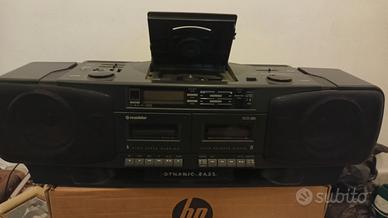 radio-stereo, piastre cassette, lettore CD,