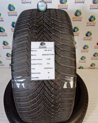 285 40 22 bridgestone invernali 90%