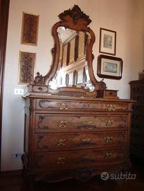 Comò marmo '800 stile Luigi XV