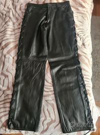 Pantaloni uomo in pelle di nappa