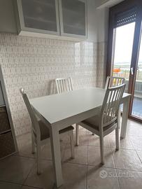 Tavolo allungabile e 4 sedie 150€