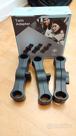 Ganci per passeggini Leclerc, connettori duo/twin